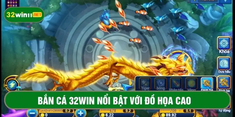 Game bắn cá online 32win sở hữu đồ họa đầy sống động 