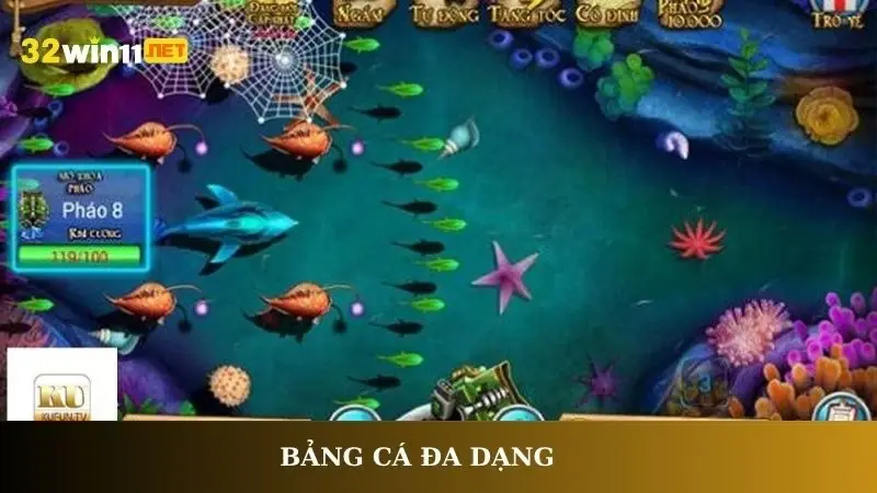 Bảng cá đa dạng